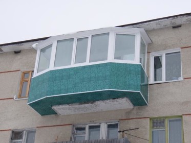 Увеличение балкона за счет выноса