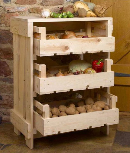 Ящик для хранения овощей на балкон фото
